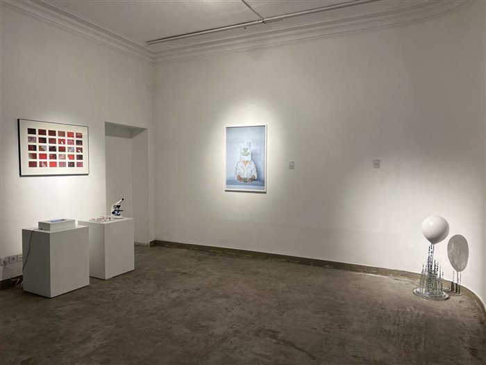 چیدمان نمایشگاه (آثار افسانه سلیم‌بیاتی، ستاره حسینی و آنیتا هاشمی مقدم)