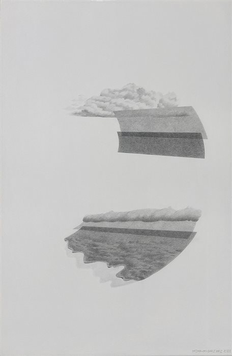 Mina Moshajjari, From Phenomena series, Pencil on cardboard, 50 x 35 cm, 2022