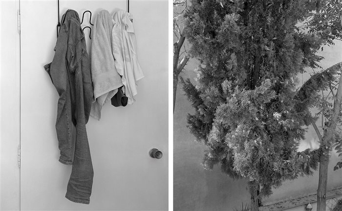 Alireza Fani, Facing south-Facing north from «Home» series, 4 × 5 inches B&W film photography, 2 Panels, 25 × 20 cm each, 2023