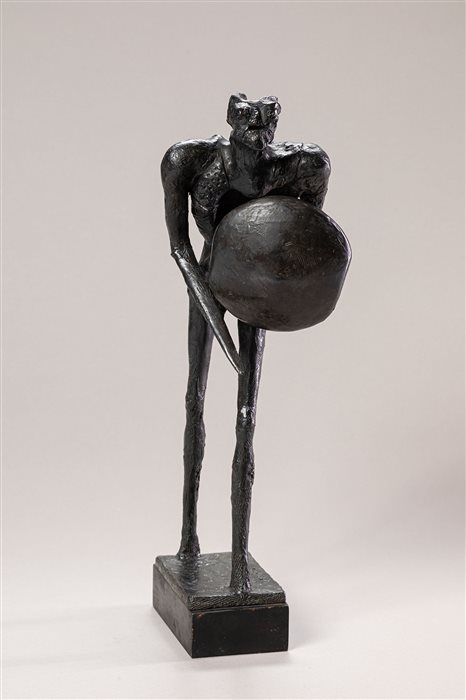 Bahman Dadkhah, The torturer from «Hostages» series, Bronze, 35.5 × 15 × 12 cm, 1980