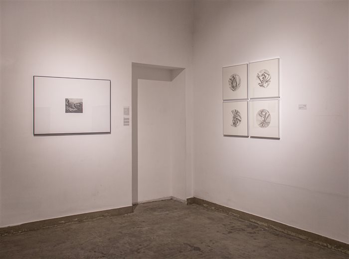 Artworks by Ali Sabunchi (left) & Farzaneh Mohammadi Khangheshlaghi (right)