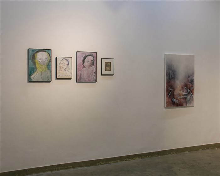 Artworks by Asra Golmohamadi and Ava Zendehroud